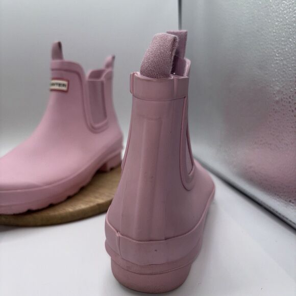 Hunter Short 5.5" Tall Rain Boots Rubber Pink- Women’s Size 4B/5G (US) Outdoor - Picture 10 of 16
